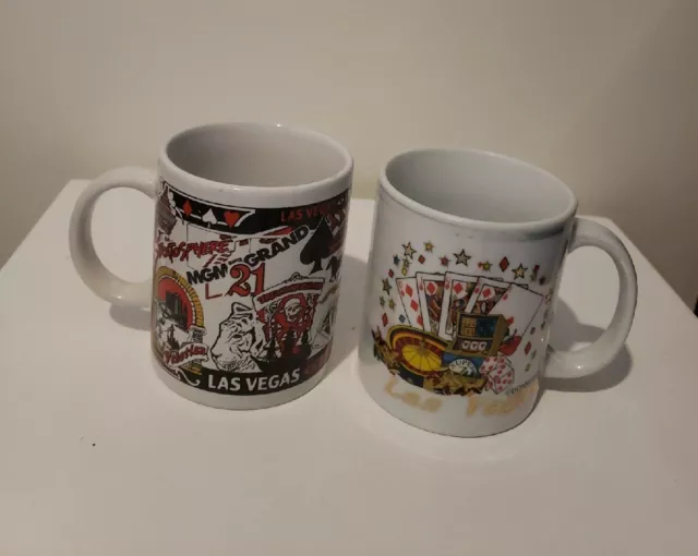 Set Of Two Different Las Vegas Strip Casino Mug Souvenir Nevada , Collectible