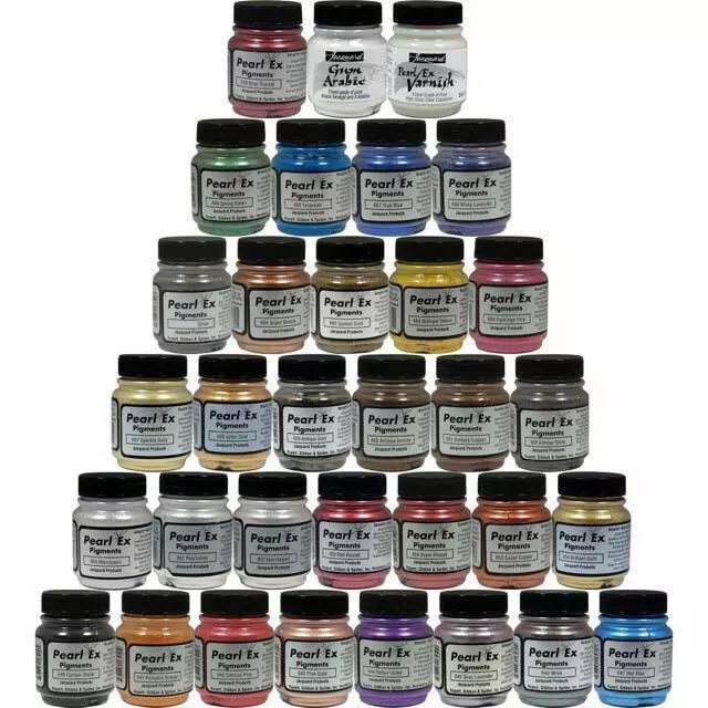 Jacquard PEARL EX POWDER PIGMENTS 21g Full Color Range ALL 49 OVER $563 Value