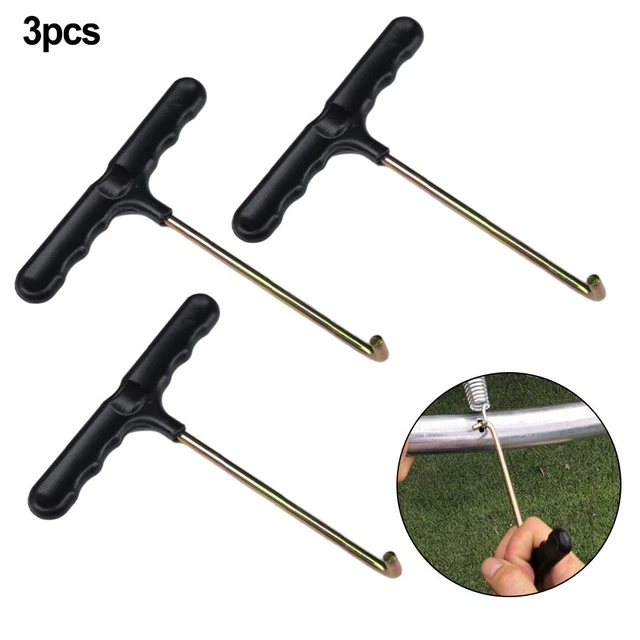 Lot De 2 Outils De Traction Pour Ressorts De Trampoline Famgee - Crochet En T Pour Installation