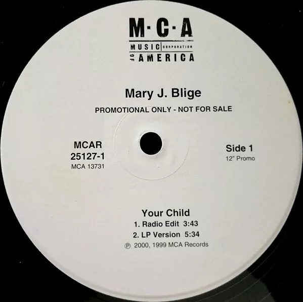 Mary J. Blige - Your Child (12", Promo)