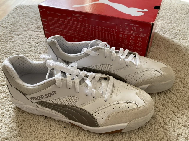 PUMA KEGLER STAR 40 1 2 wei grau Hallenschuhe Sportschuhe Sneaker