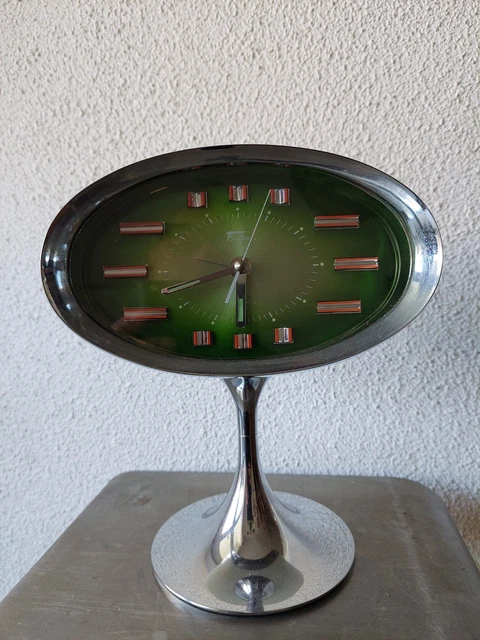 Réveil Fashion Vintage Années 70 - Fabriqué Au Japon - Objet Déco Rétro