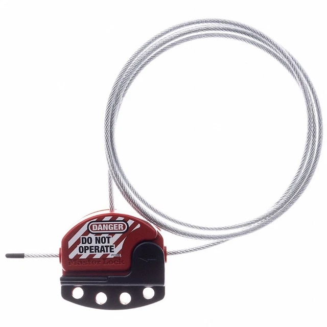 Master Lock S806 Adjustable Cable Lockout - 6ft, 5/32" Diameter *NEW*