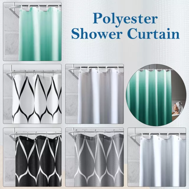 Cortinas de Baño para Baño Bañera Impermeable Polyester Fabric Shower Curtain