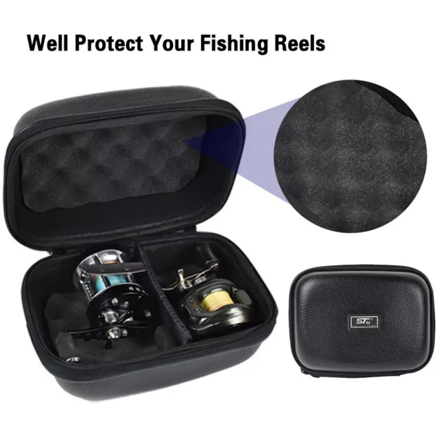 Fishing Reel Case for Spinning Reel Baitcasting Reel Protective Storage Bag Box
