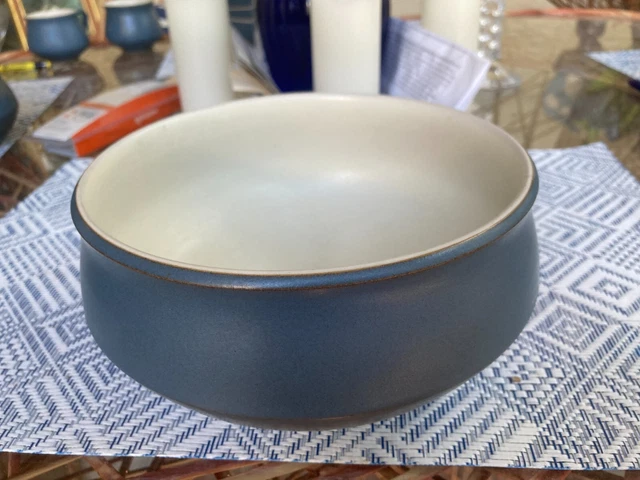 Denby Echo Blue England Stoneware 1960's MCM VEGETABLE BOWL 6 &7/8  FLAWLESS
