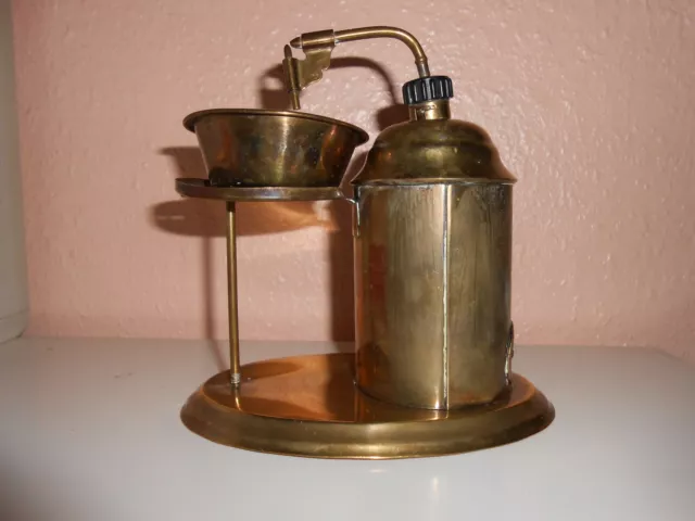 Antiker Inhalator, Dampf-Inhalator, Messing, elektrisch
