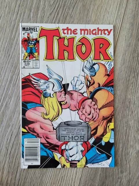 Marvel Comics The Mighty Thor #338 2nd Appearance Beta Ray Bill 1983 VF