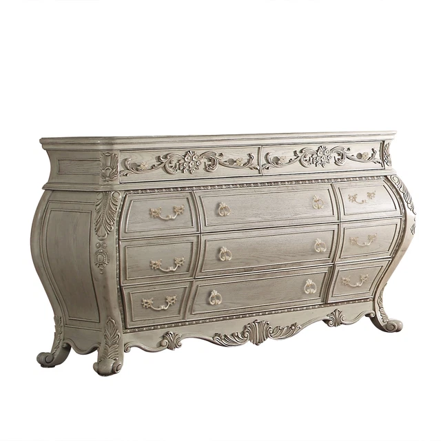 ACME Ragenardus Dresser, Antique White White 11-drawer