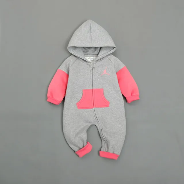 Tuta tutina body abiti abiti neonato bambina bambini con cappuccio lana 4
