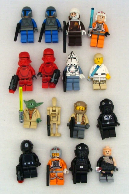 LEGO STAR WARS Minifigura Mixta Lote De 16 Con Accesorios LEER