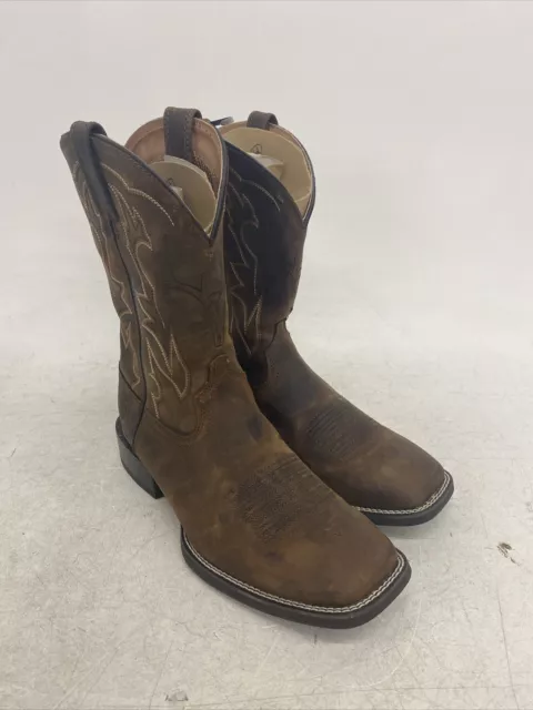 Ariat Mens Size 11 D Sport Outdoor Brown Leather Western Boots Skull 10038330