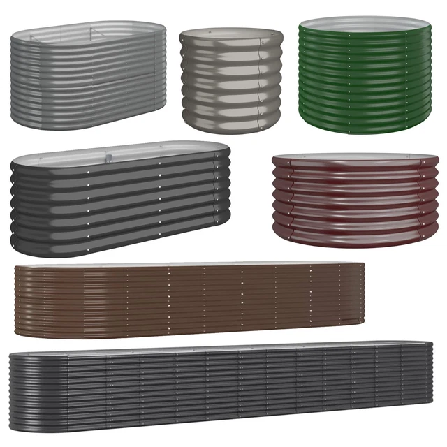Hochbeet Pflanzbeet Metall Stahl Gartenbeet Gemüsebeet Blumenbeet Pflanzkasten