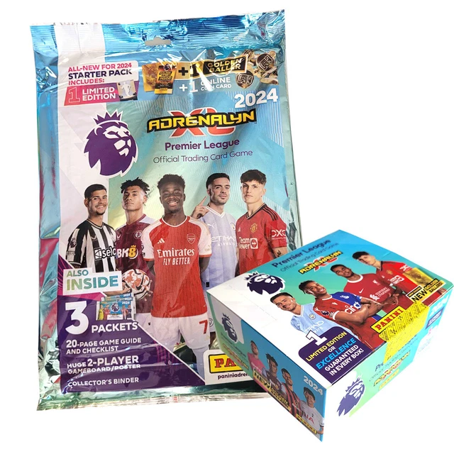 Premier League Adrenalyn XL 23/24 carte collezionabili avviamento + display (36 booster)