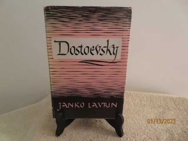 Dostoevsky  1947 1st Printing   HC   DJ   Janko Lavrin  The Macmillan Company