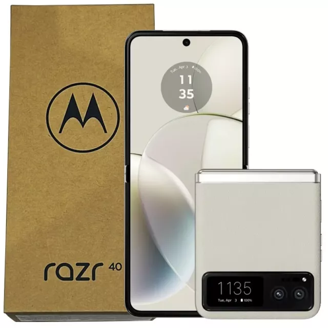 Motorola Razr 40 5G (Vanilla Cream) 256GB + 8GB RAM Android 13 Flip Phone