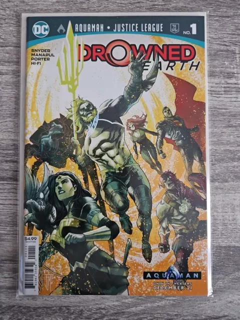 Drowned Earth 1 - Aquaman Justice League -   Dc Comics