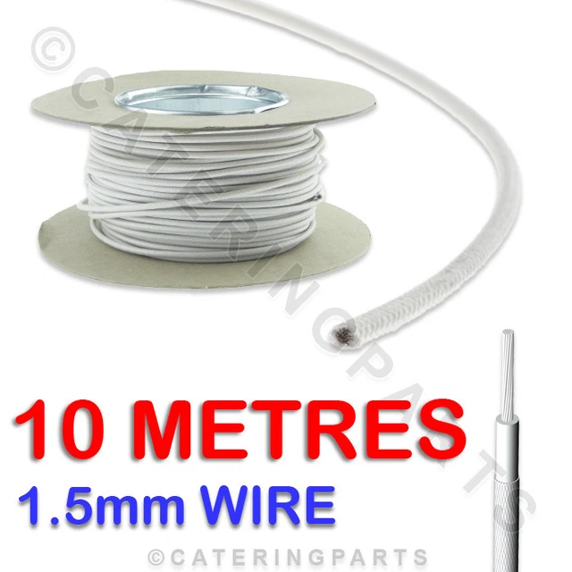 Oven Appliance Heat Resistant Cable Wire 1.5mm - High Temperature Spare Parts, Various Lengths 11 thumbnail image