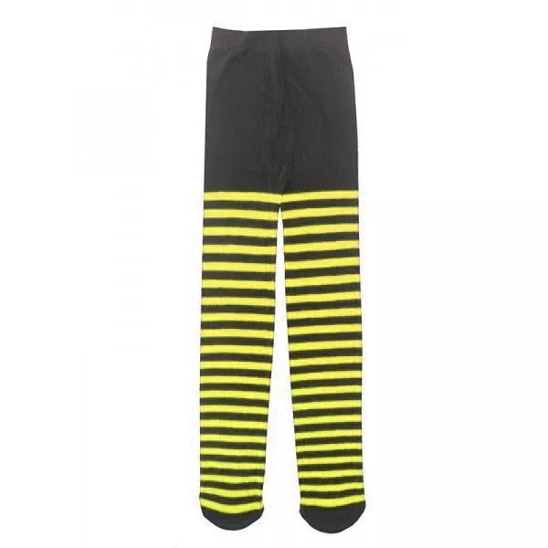 Kids Tights - Black & Yellow Bumble Bee Stripes