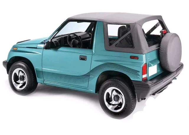 Funda Para Suzuki Santana Vitara MK1 - Vinilo Negro/algodón Gris