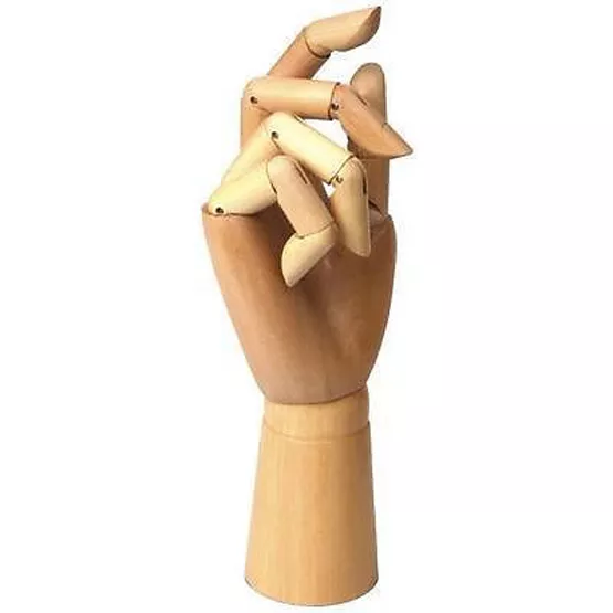 Jakar Wooden Manikin Hand - 12" ( Adult ) Life-Size Artists / Shop Manikin