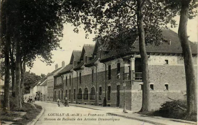 Rare Cpa - Couilly - Pont-Aux-Dâmes - Maison De Retraite Artistes Dramatiques