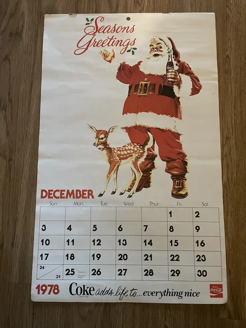 Vintage Coca Cola Calendar