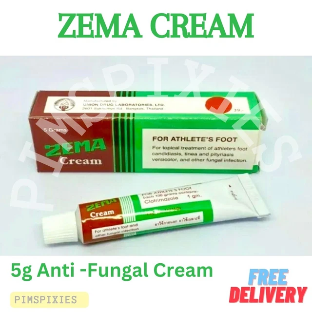 FUNGAL CREAM ZEMA 5g Treatment Candidiasis Tinea Thailand Fast Shipping
