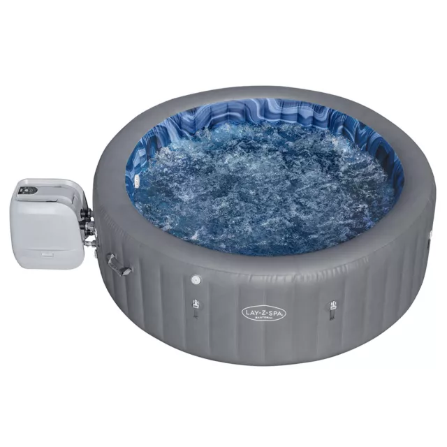 Bestway Lay Z Spa Santorini Hydrojet Pro Inflatable Portable Spa Hot Tub 5-7ppl