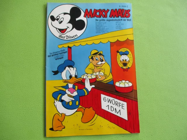 Micky Maus  1972  Heft Nr. 31  mit Beilage  Ehapa Verlag  Z 1+