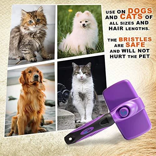GM Pets Self Cleaning Grooming Brush | This is The Best Dog and Cat Original 3