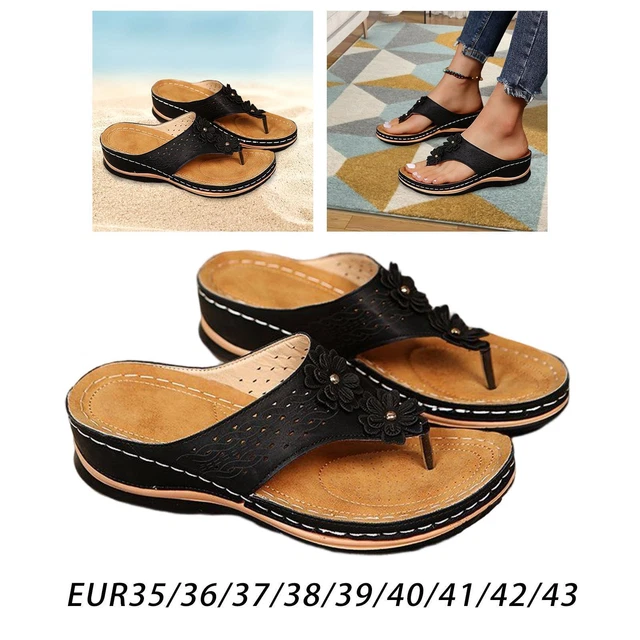 Sandales pour femmes chaussures plates tongs chaussures d'intérieur