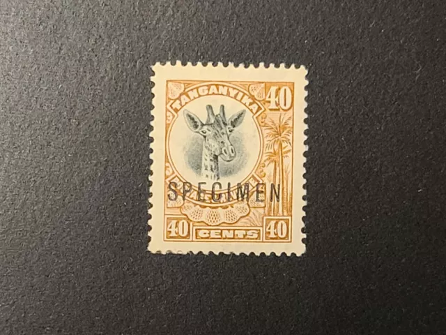 Kenya Uganda Tanganyika (KUT) TANGANYIKA SPECIMEN STAMP 40 CENTS MINT GIRAFFE