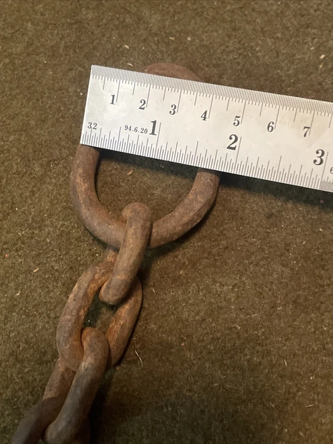 Vintage Antique Chain Plant Hanger Farmhouse Steampunk Hearth Eye Hook 8