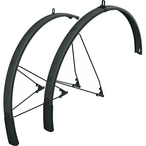 SKS Schutzblech-Set BLUEMELS STYLE 28" Kunststoff schwarz B 46mm mit Streben
