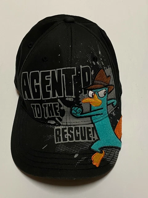 DISNEY PHINEAS & Ferb Perry the Platypus Agent P Hat Cap Adjustable ...