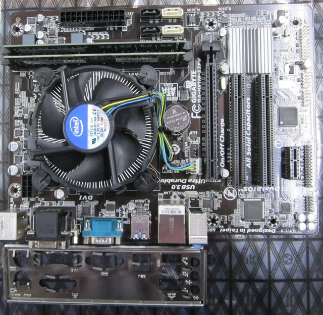 GIGABYTE GAH81MS2PV MOTHERBOARD with i54570 3.20 GHz CPU, 8GB RAM, I