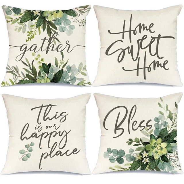 Set con 4 decorazioni primavera federa cuscino home decor federa per Couc J1U2