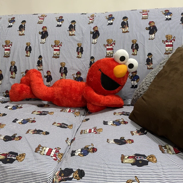 ELMO 25 INCH Plush Sesame Street Large Red Muppet Soft Eyes 2007 Fisher