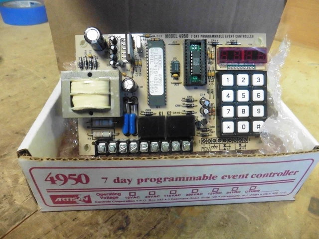 Event Controller VINTAGE 1983 ARTISAN 7 day Programmable event Controller 4950 NEW in ...