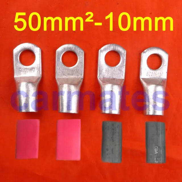 4 X Battery Cable Lead Lug Terminals 50-10 for Car Wire Crimper 240V Switch Box