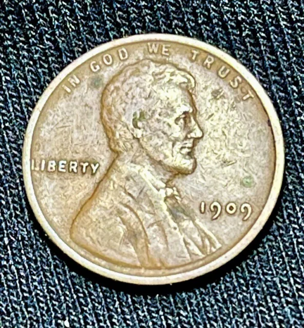 1909 VDB Lincoln Wheat Cent Penny Beautiful Coin Rare Date, L👀K