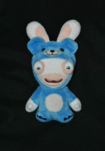 Peluche doudou lapins crétins GIPSY Ubisoft déguisé ours bleu 19/25 cm NEUF