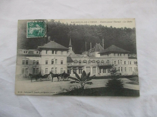 Cpa Orne 61 Bagnoles De L'orne Etablissement Thermal Les Bains
