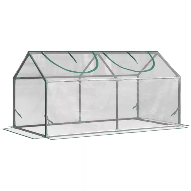 Portable Mini Greenhouse Cloche/Clear Protective Flower Pot Garden Plant Cover