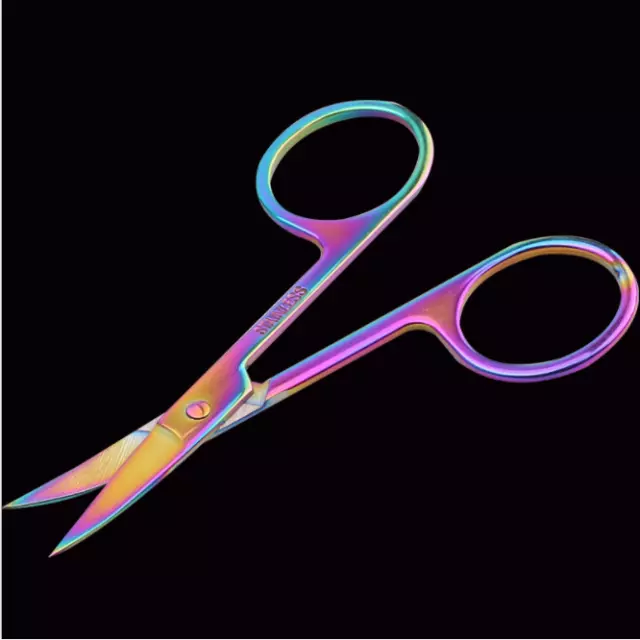 Stainless Steel Makeup Eyebrow Hair Eyelash Remover Trimmer Scissors Cutter