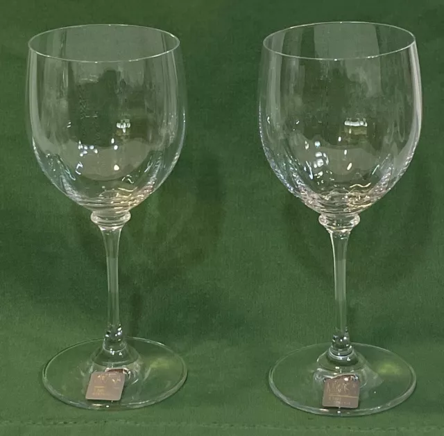 Mikasa STEPHANIE Wine Glasses (2) 7 1/8”  NWT Discontinued 2019 “PERFECT”