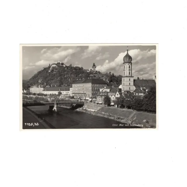 AK Ansichtskarte Graz / Mur mit Schlossberg - 1939