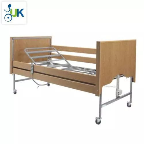 Profiling Electric Nursing Care Home Hospital Bed With Mattress Side Rail Kit 2