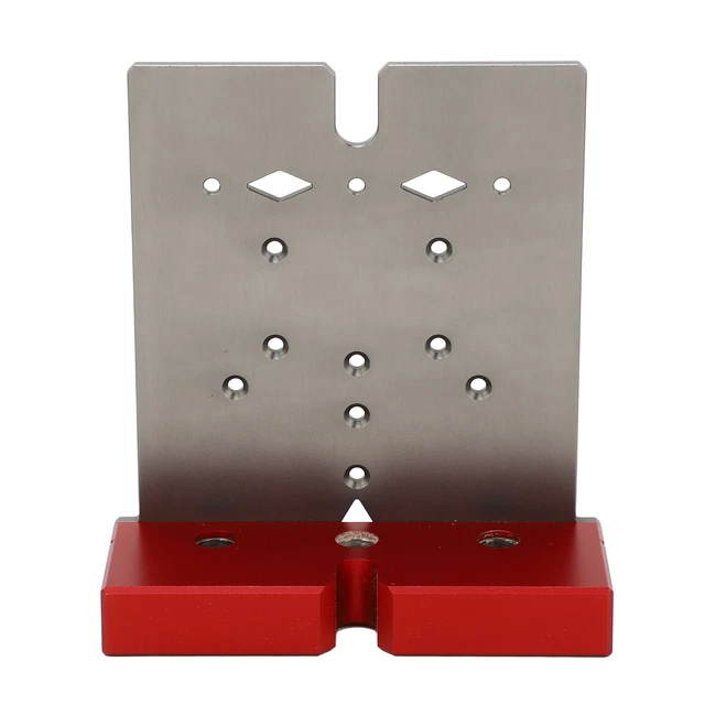 (L)Hinge Hole Drill Locator Portable Adjustable 4 Gears Aluminum Alloy Door